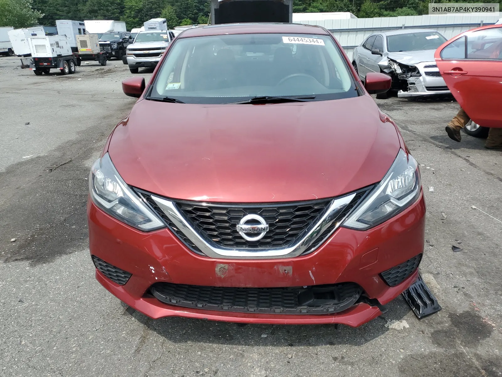 2019 Nissan Sentra S VIN: 3N1AB7AP4KY390941 Lot: 64445344