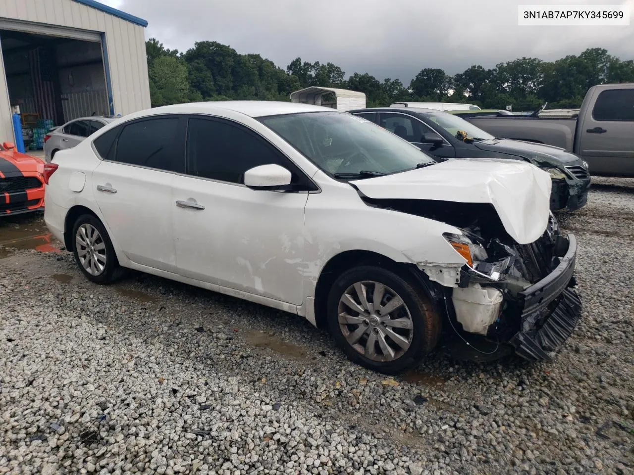 2019 Nissan Sentra S VIN: 3N1AB7AP7KY345699 Lot: 64616864