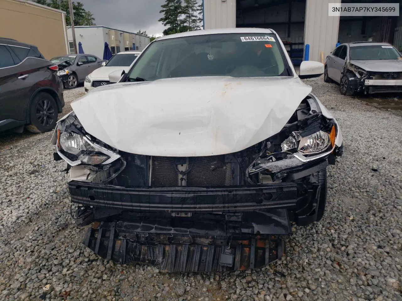 2019 Nissan Sentra S VIN: 3N1AB7AP7KY345699 Lot: 64616864