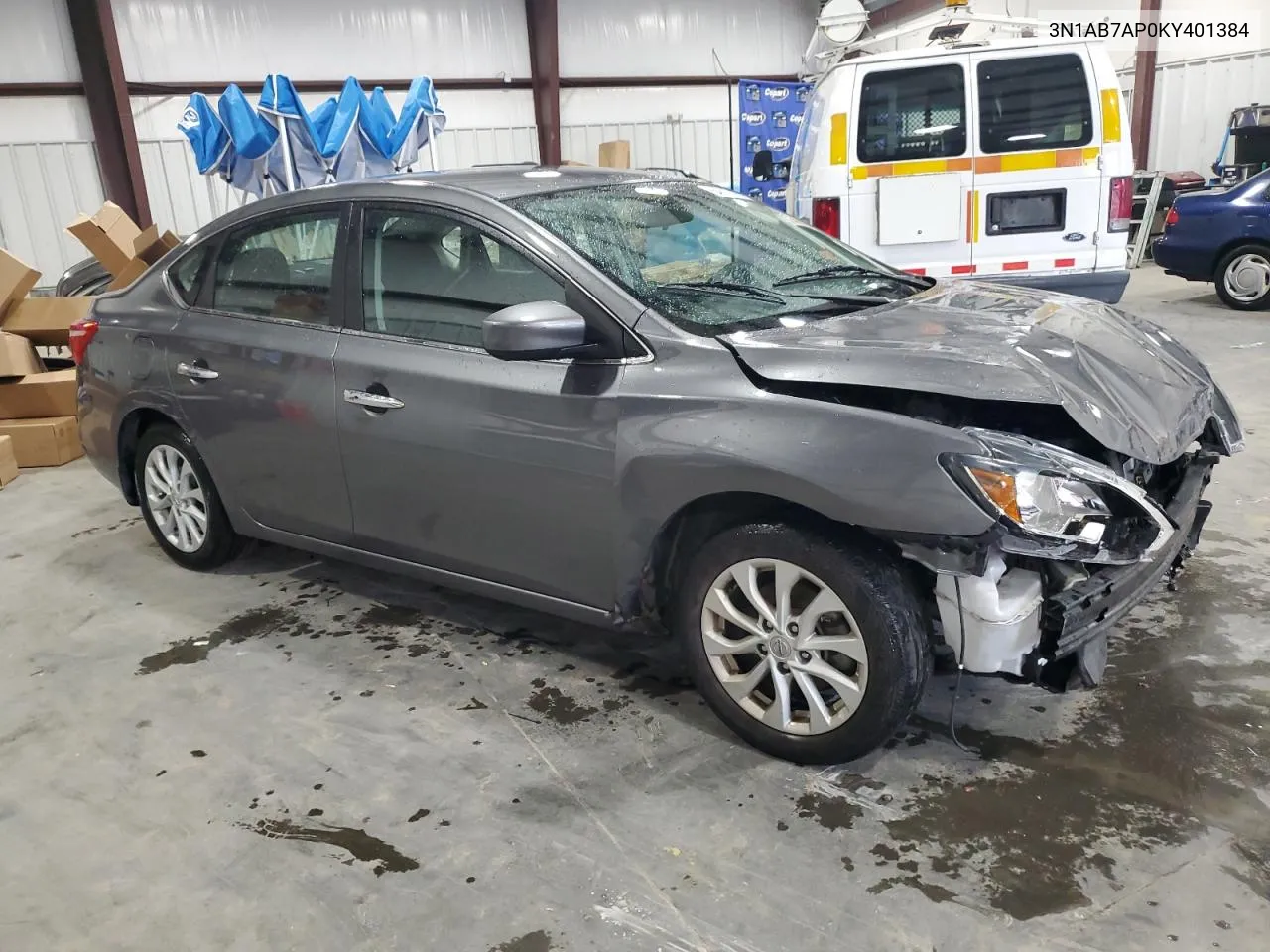 2019 Nissan Sentra S VIN: 3N1AB7AP0KY401384 Lot: 64617064