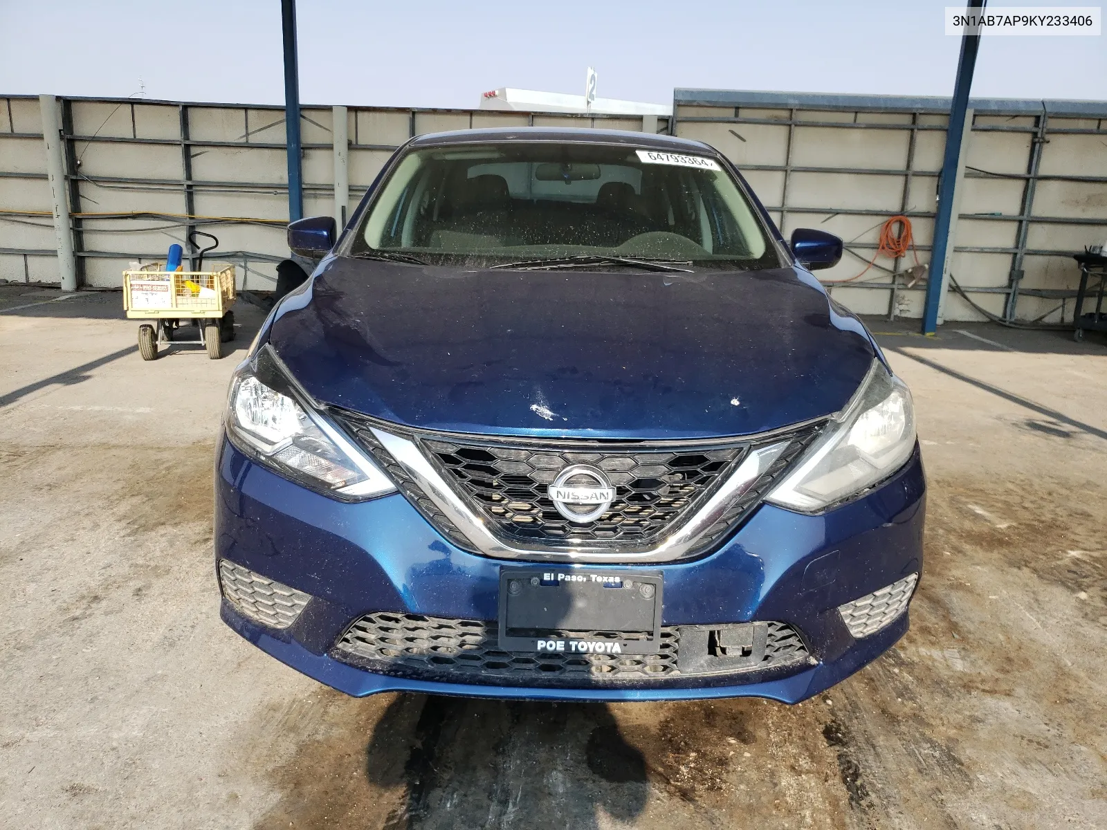 2019 Nissan Sentra S VIN: 3N1AB7AP9KY233406 Lot: 64793364