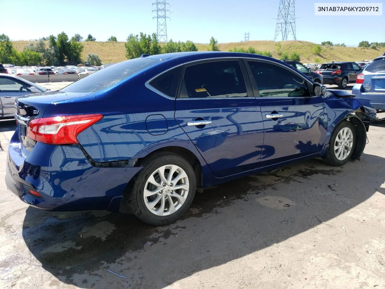 2019 Nissan Sentra S VIN: 3N1AB7AP6KY209712 Lot: 65007844