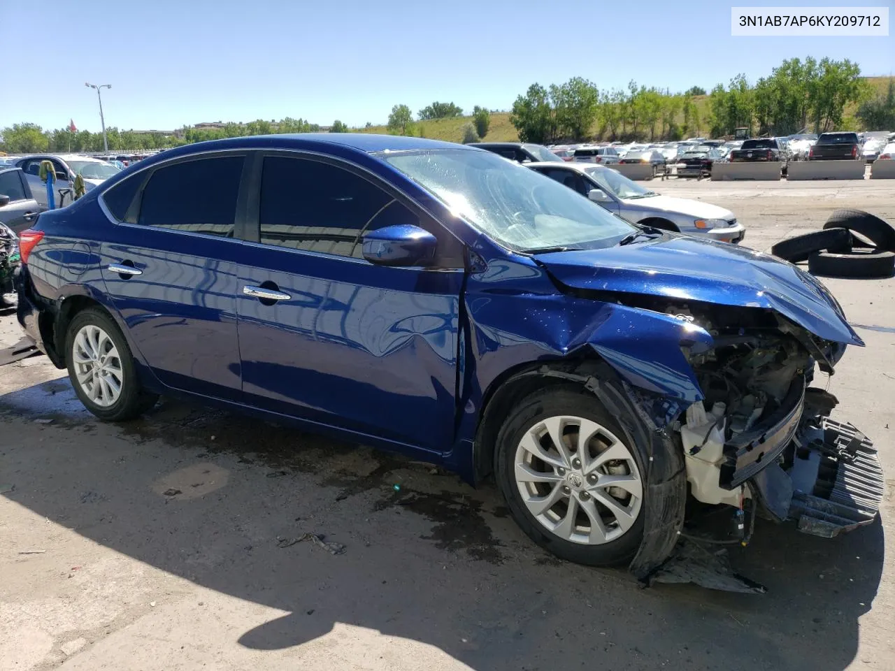 2019 Nissan Sentra S VIN: 3N1AB7AP6KY209712 Lot: 65007844