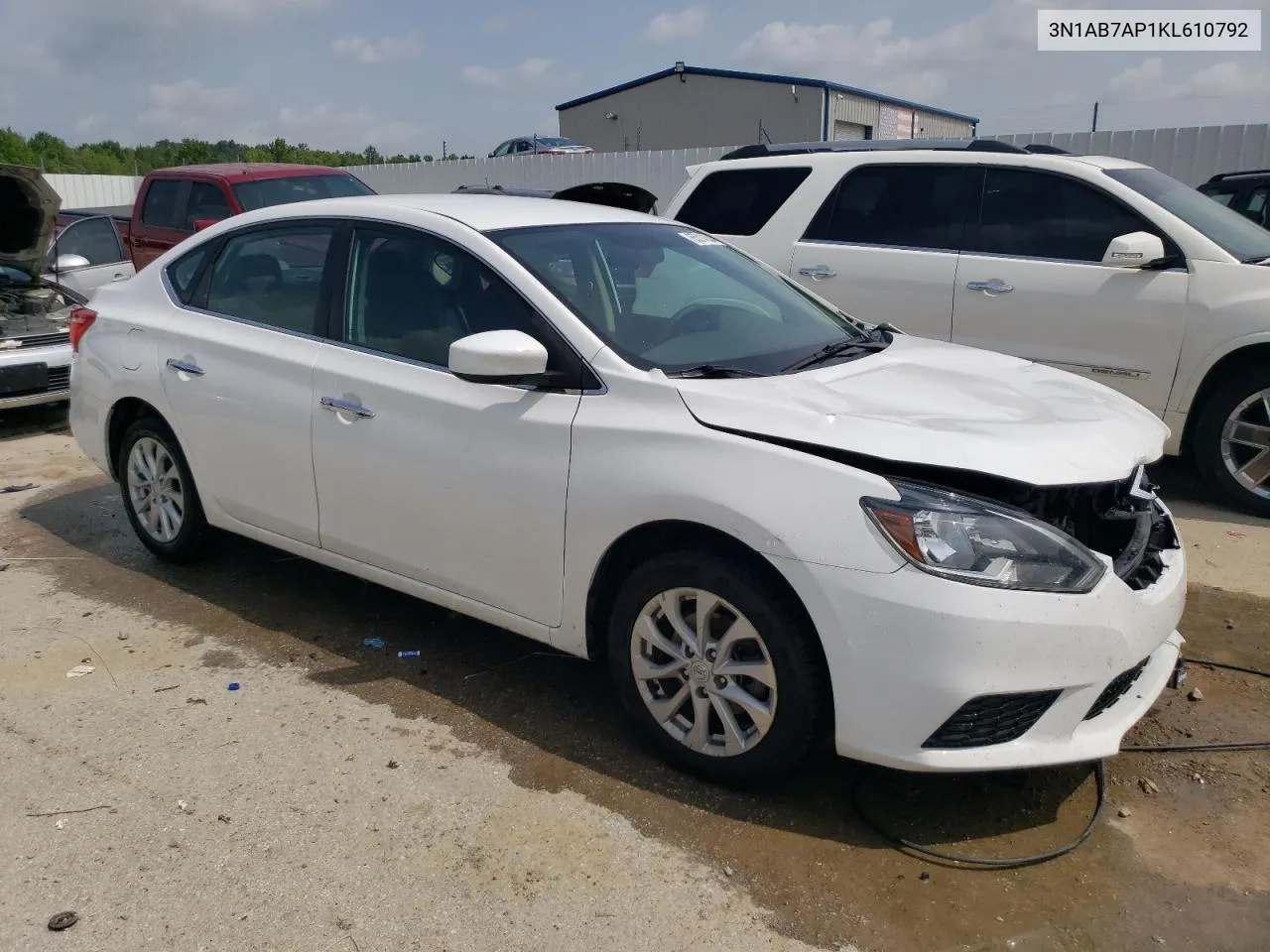 2019 Nissan Sentra S VIN: 3N1AB7AP1KL610792 Lot: 65014534