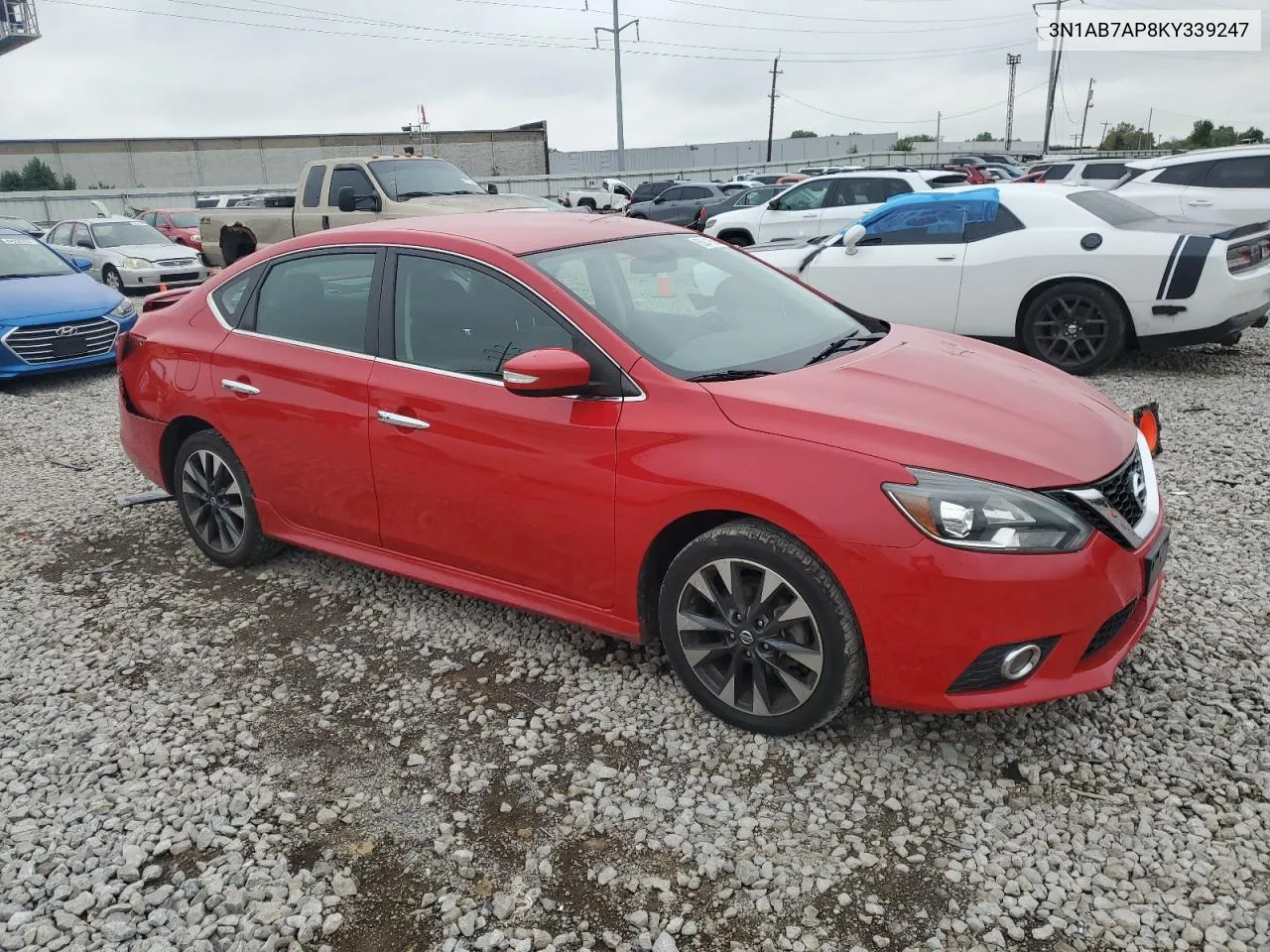 2019 Nissan Sentra S VIN: 3N1AB7AP8KY339247 Lot: 65041854