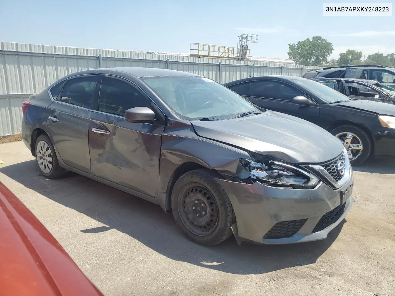 2019 Nissan Sentra S VIN: 3N1AB7APXKY248223 Lot: 65082184