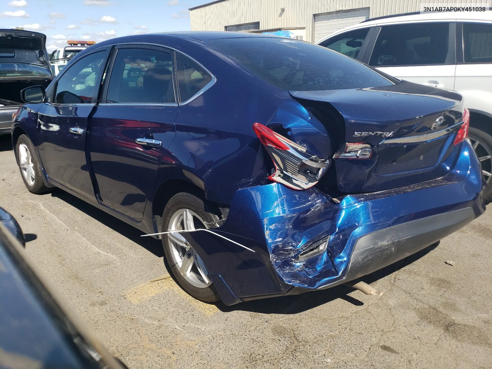 2019 Nissan Sentra S VIN: 3N1AB7AP0KY451038 Lot: 65241544