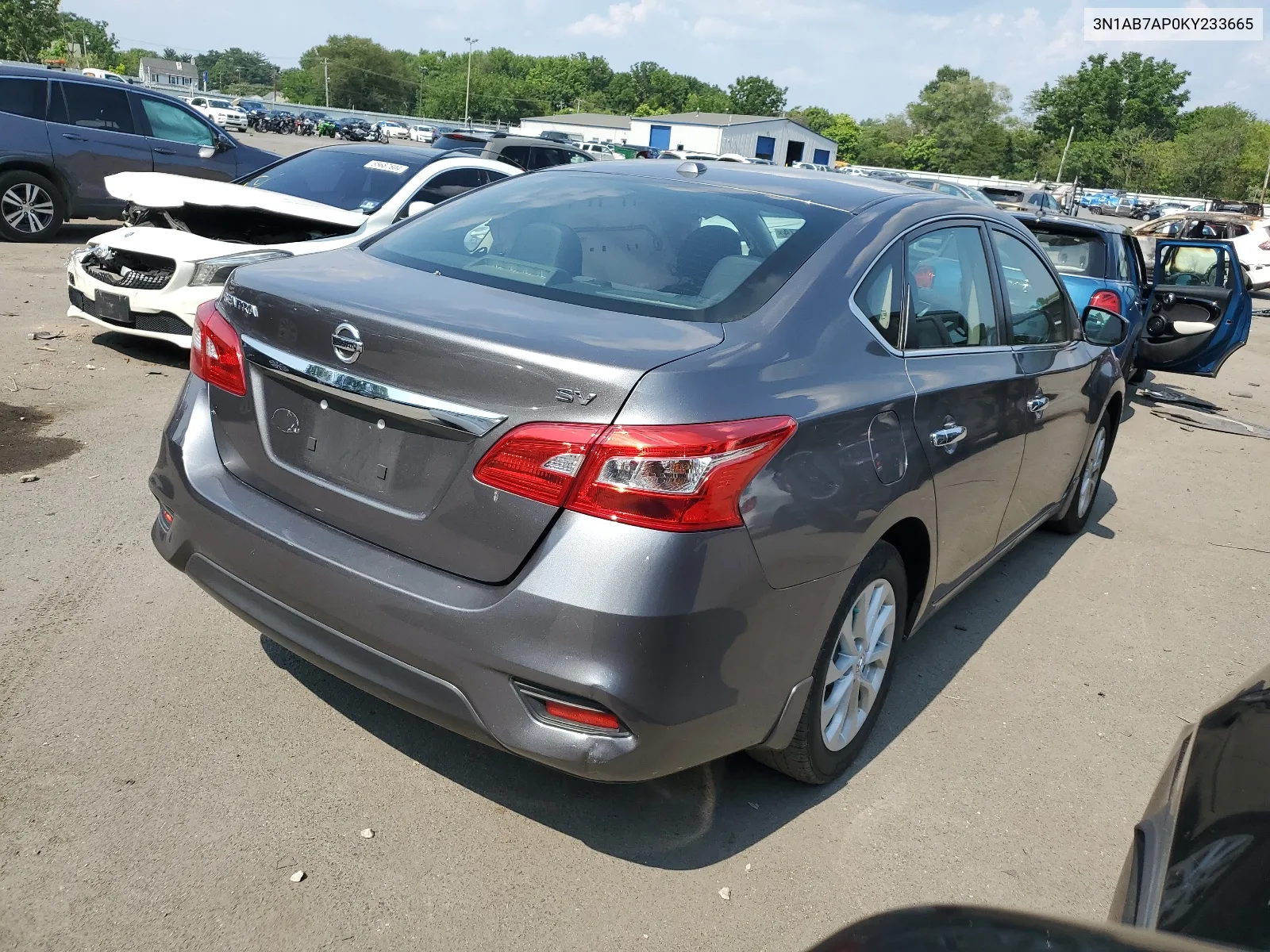 3N1AB7AP0KY233665 2019 Nissan Sentra S