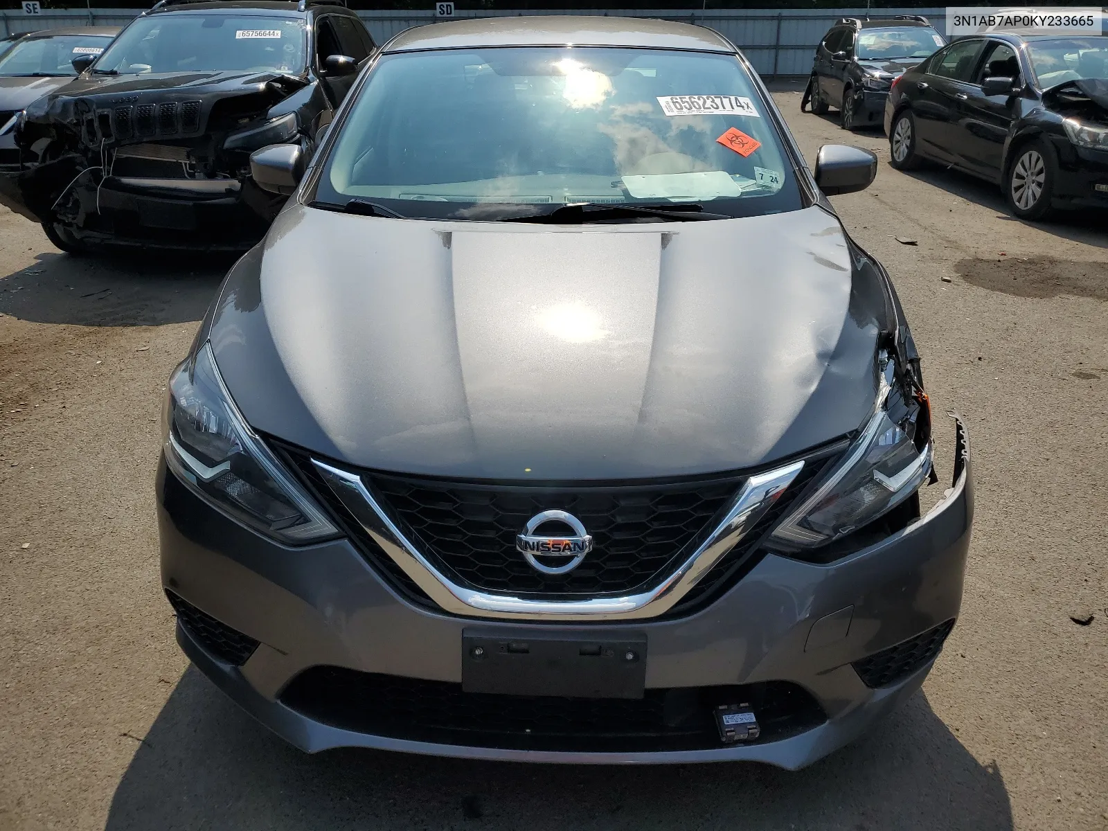 2019 Nissan Sentra S VIN: 3N1AB7AP0KY233665 Lot: 65623774