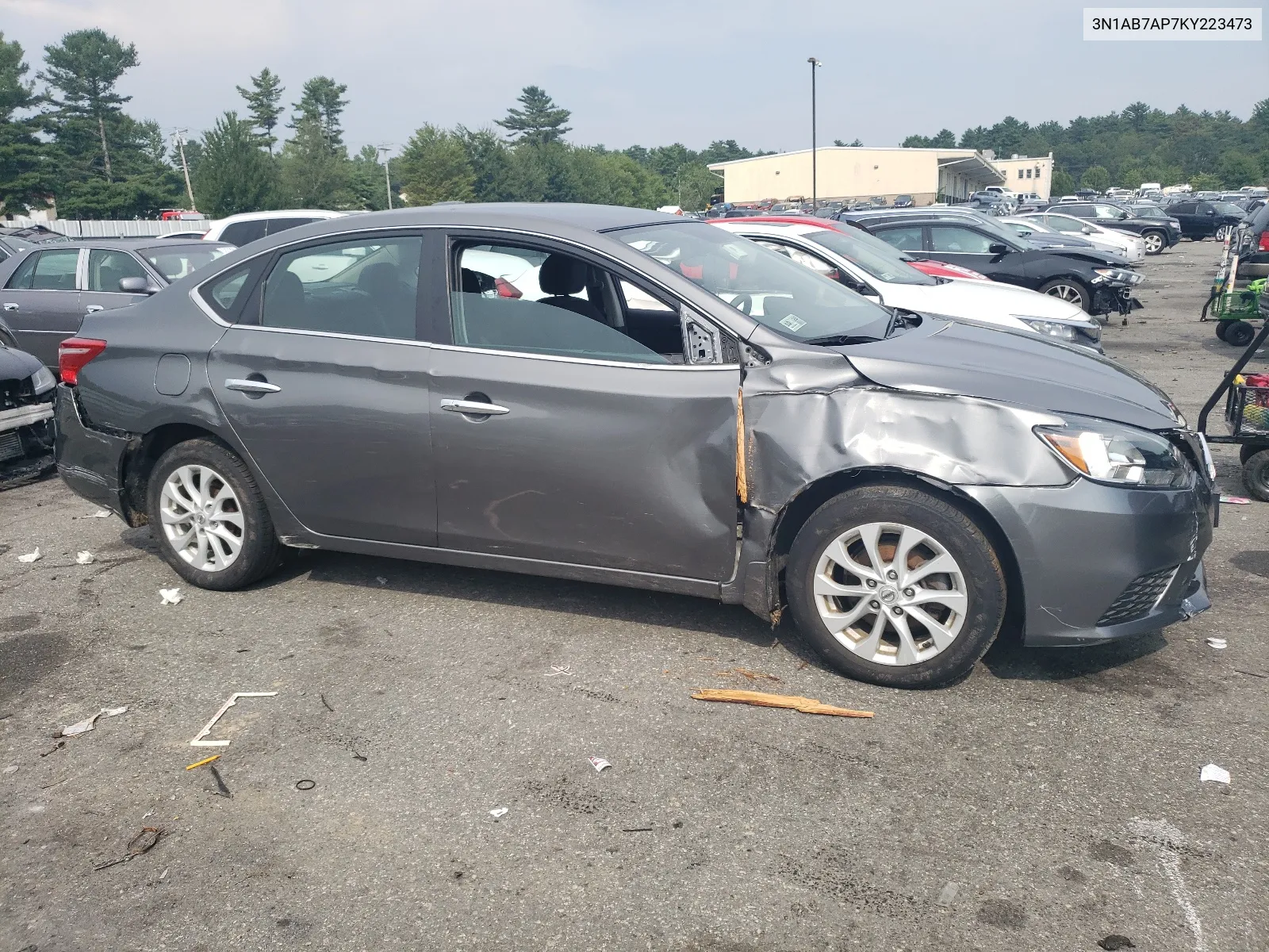 2019 Nissan Sentra S VIN: 3N1AB7AP7KY223473 Lot: 65637324