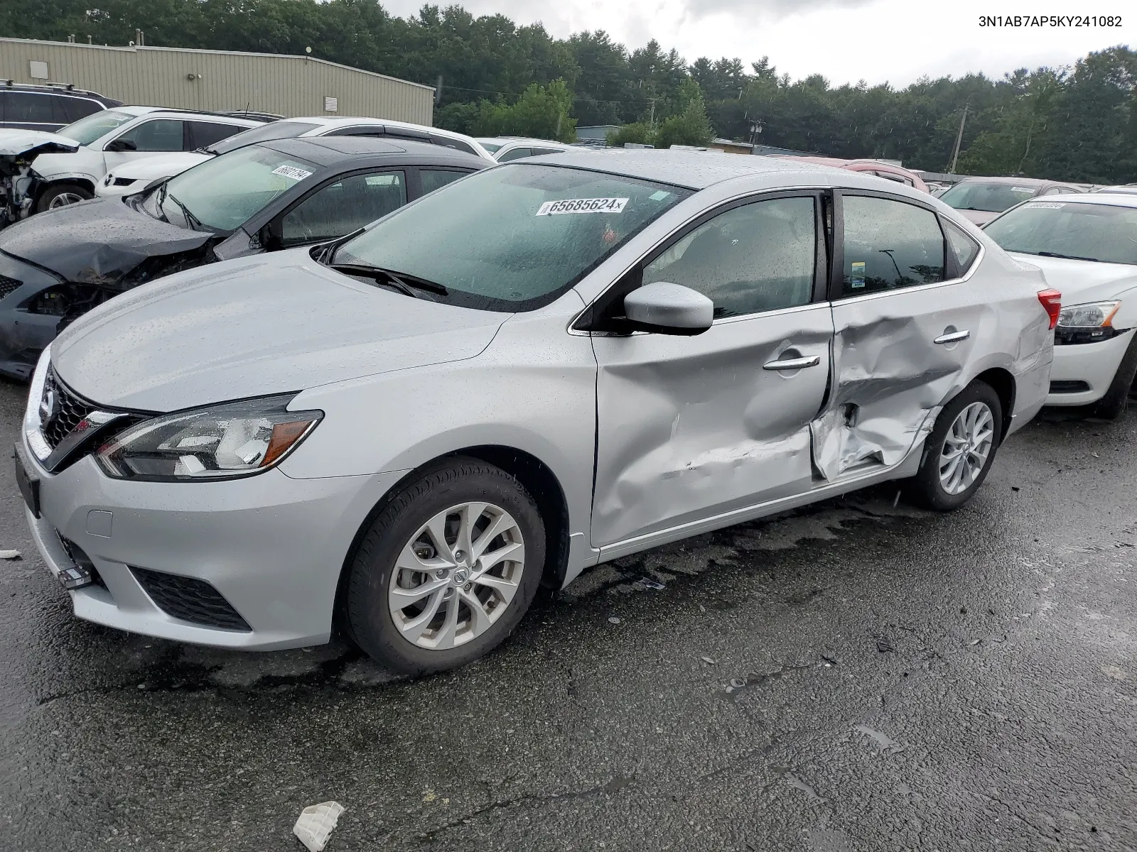 2019 Nissan Sentra S VIN: 3N1AB7AP5KY241082 Lot: 65685624