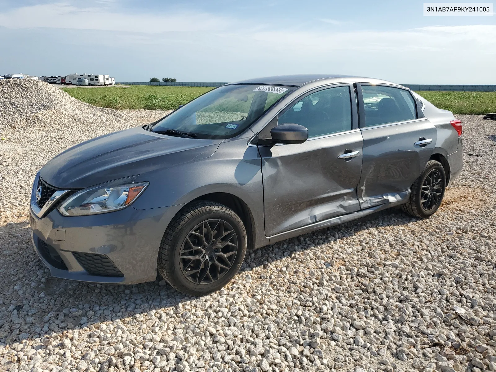 2019 Nissan Sentra S VIN: 3N1AB7AP9KY241005 Lot: 65780634