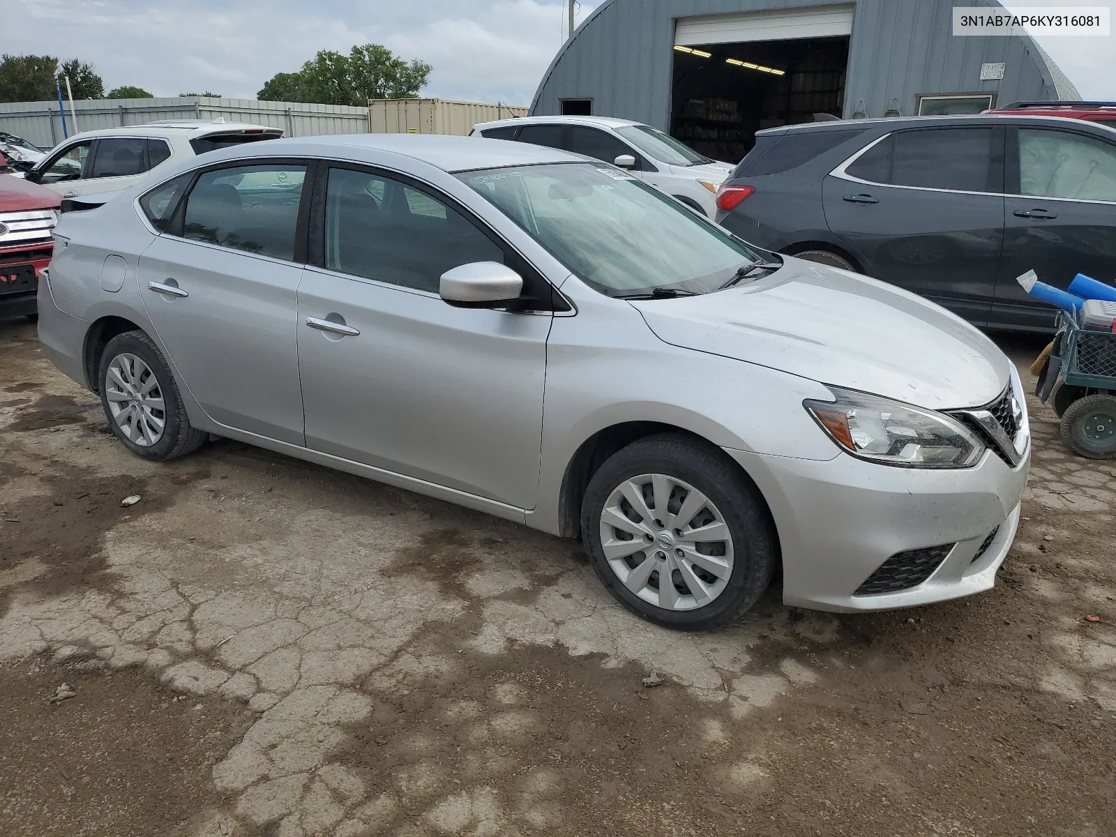 2019 Nissan Sentra S VIN: 3N1AB7AP6KY316081 Lot: 65914024