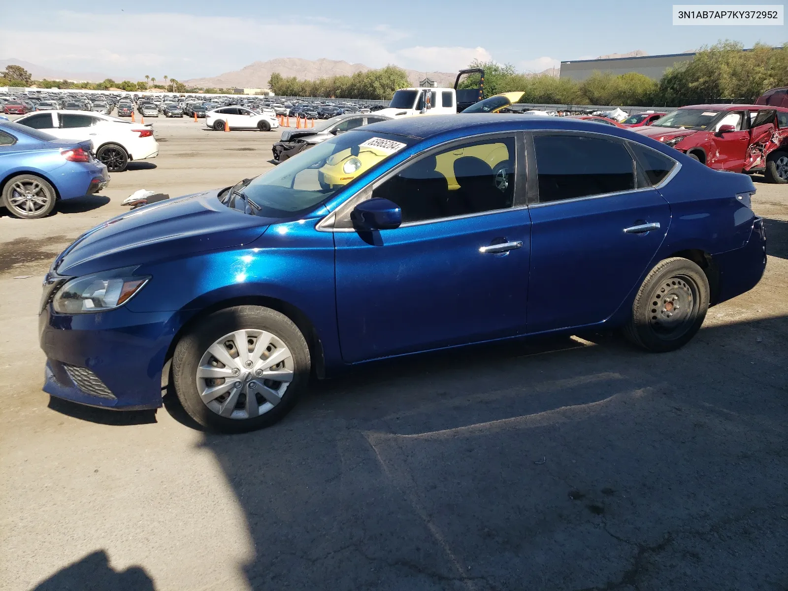 2019 Nissan Sentra S VIN: 3N1AB7AP7KY372952 Lot: 65965284