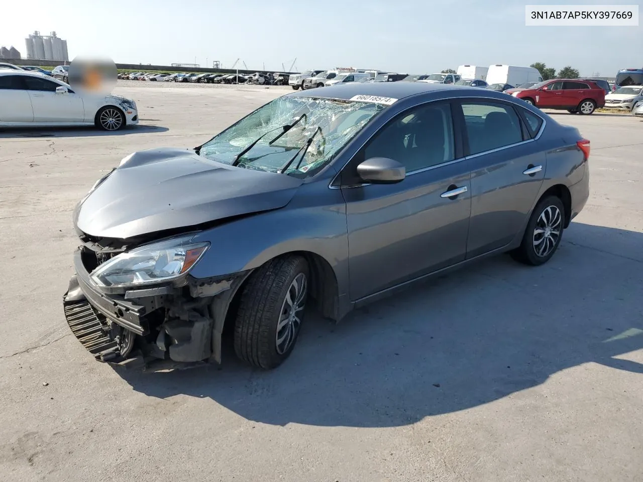 2019 Nissan Sentra S VIN: 3N1AB7AP5KY397669 Lot: 66018574