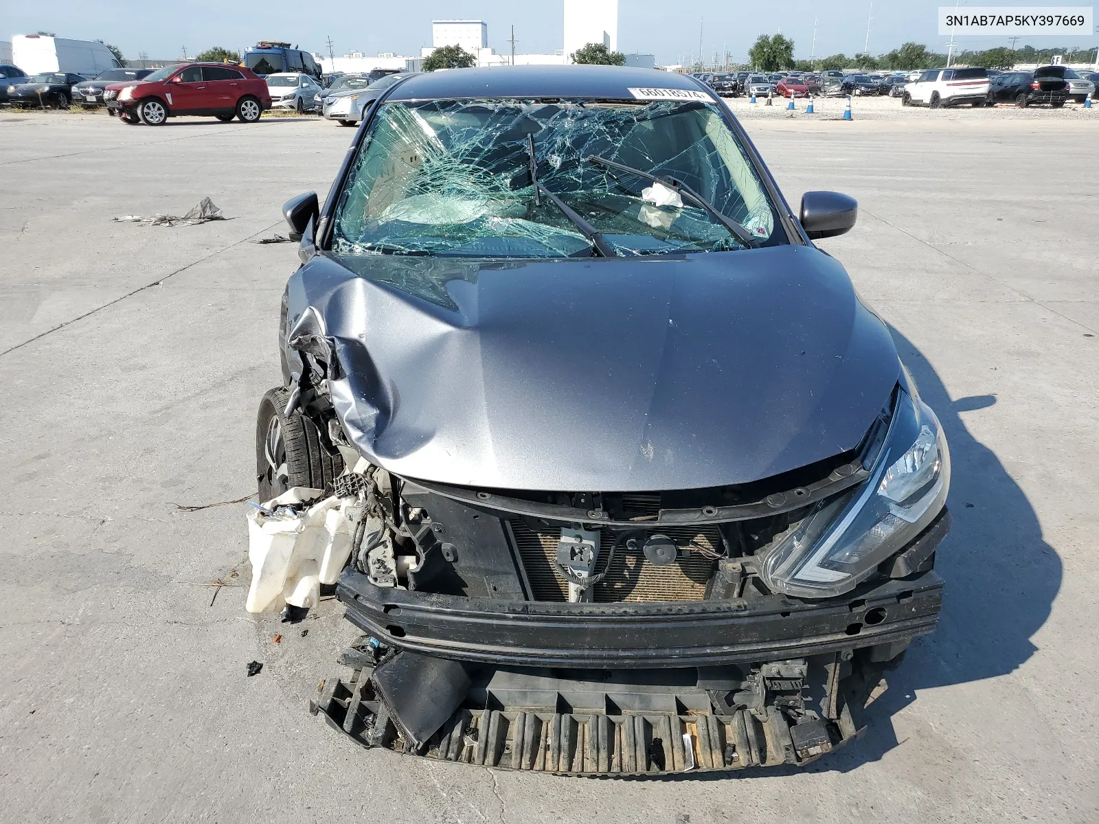 2019 Nissan Sentra S VIN: 3N1AB7AP5KY397669 Lot: 66018574