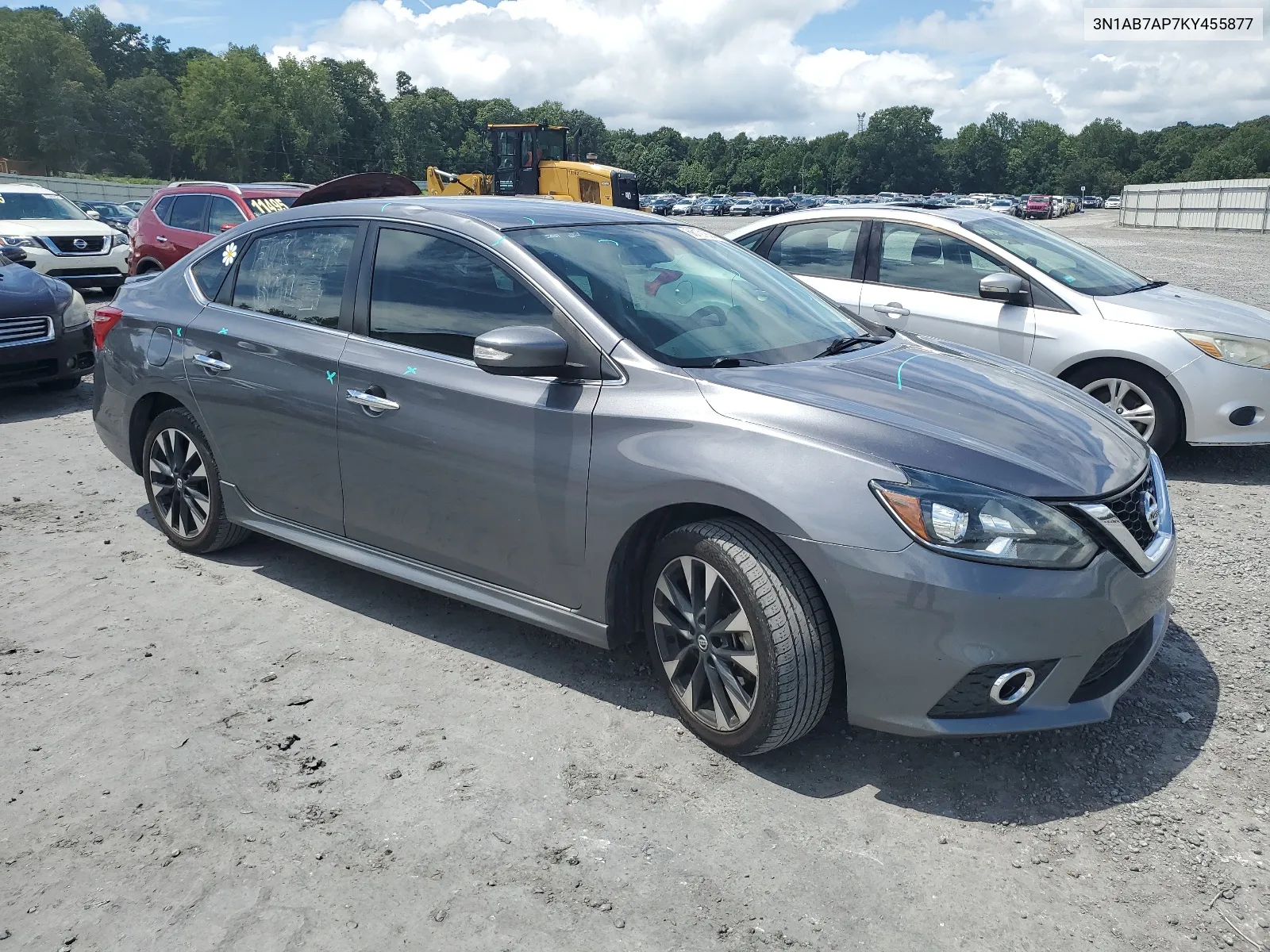 2019 Nissan Sentra S VIN: 3N1AB7AP7KY455877 Lot: 66121834