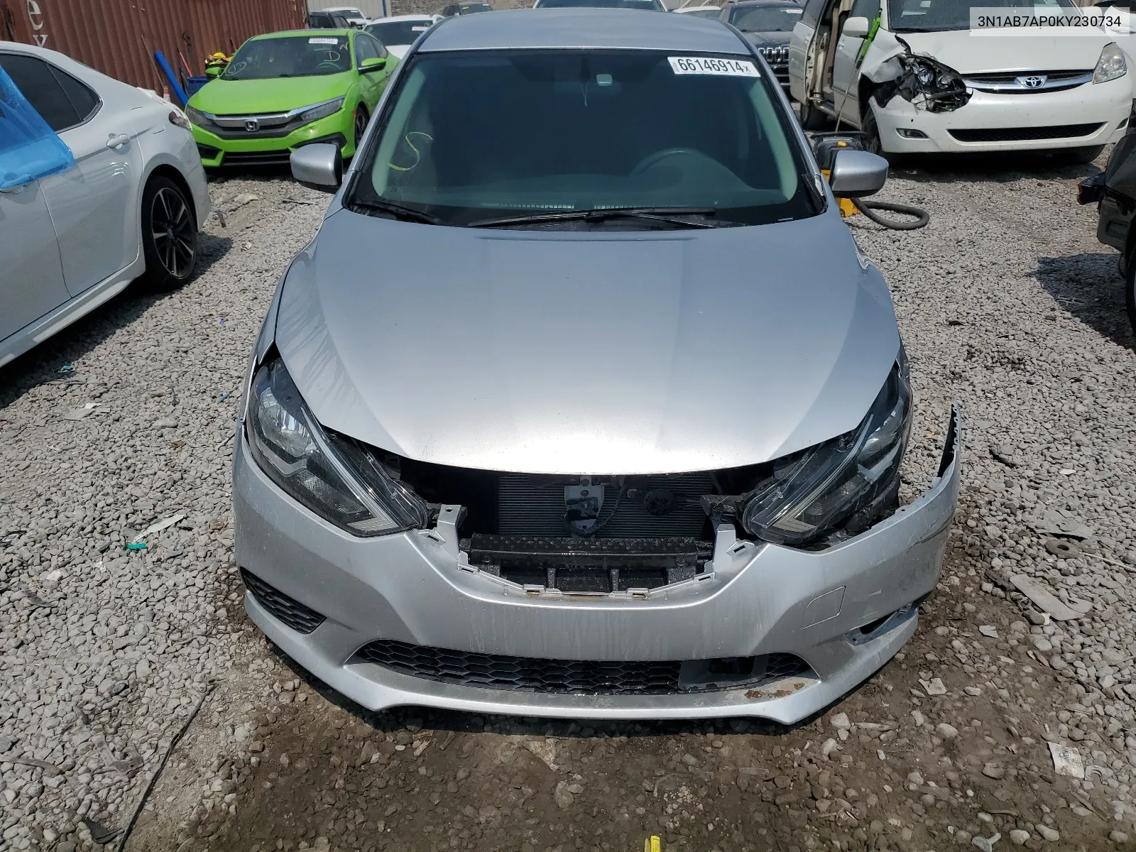 2019 Nissan Sentra S VIN: 3N1AB7AP0KY230734 Lot: 66146914