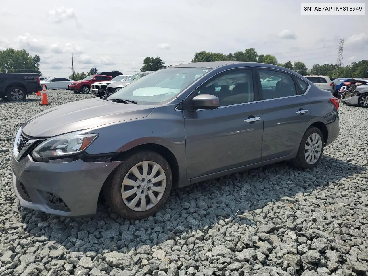 2019 Nissan Sentra S VIN: 3N1AB7AP1KY318949 Lot: 66166064