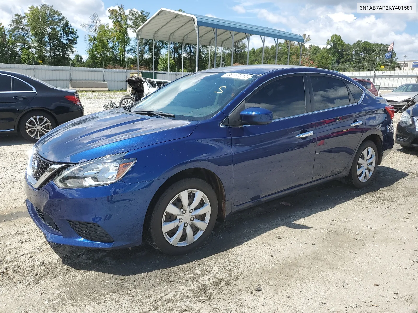 3N1AB7AP2KY401581 2019 Nissan Sentra S