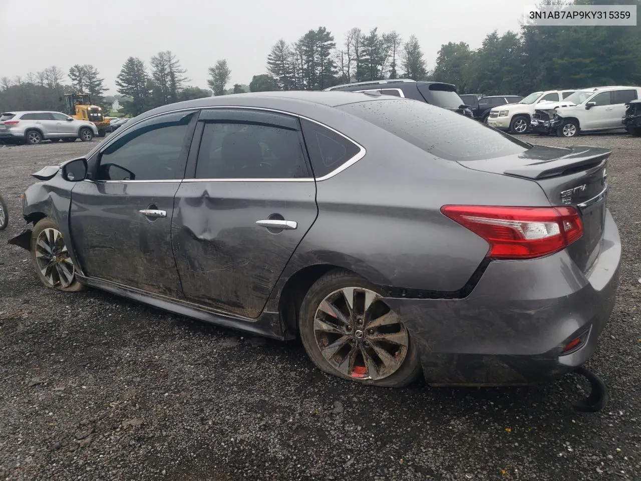 2019 Nissan Sentra S VIN: 3N1AB7AP9KY315359 Lot: 66291254