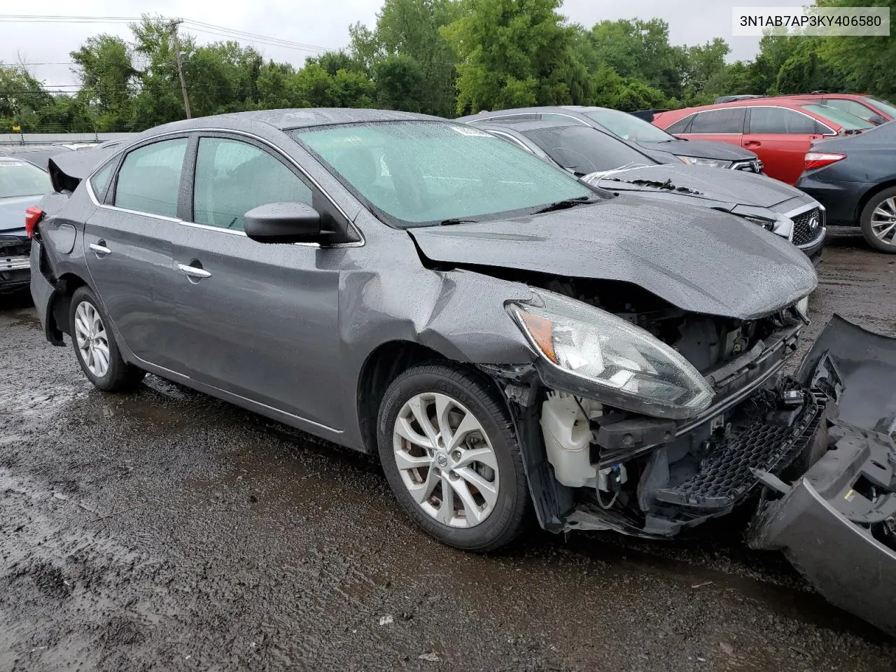 2019 Nissan Sentra S VIN: 3N1AB7AP3KY406580 Lot: 66312004