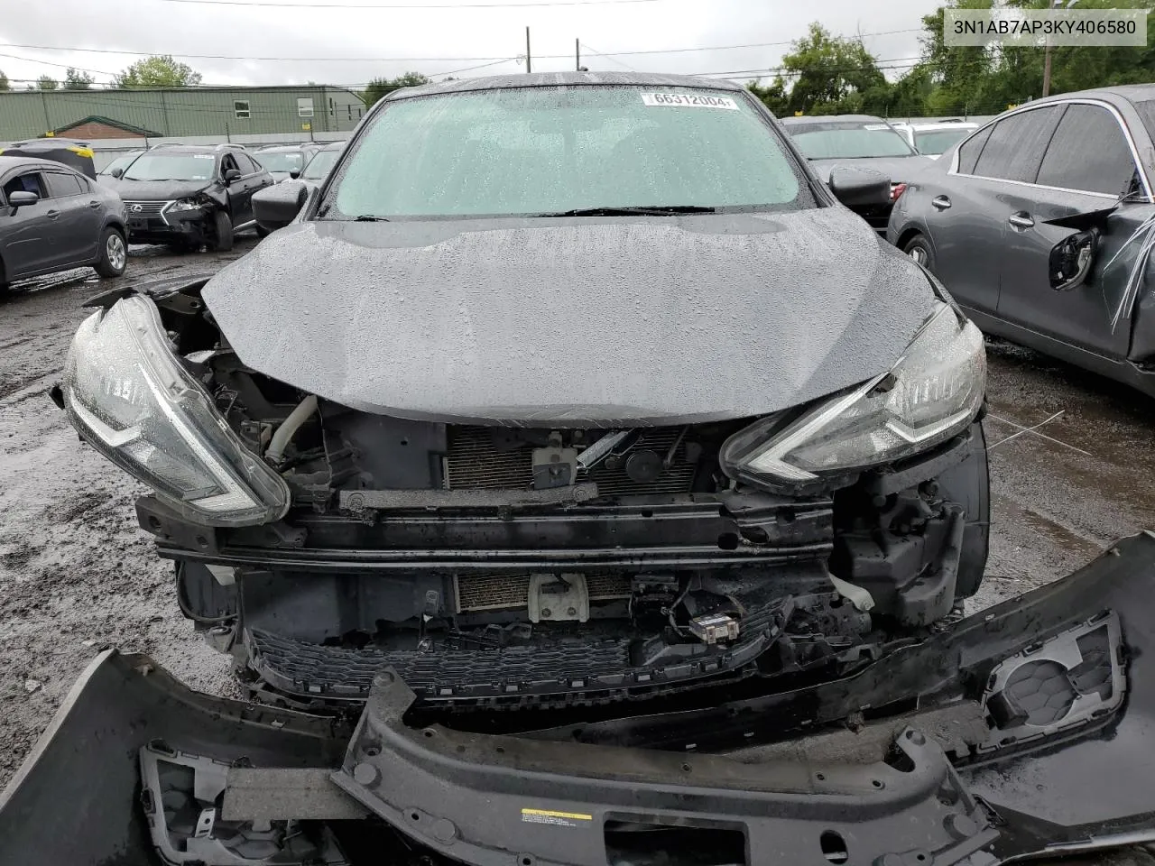 2019 Nissan Sentra S VIN: 3N1AB7AP3KY406580 Lot: 66312004