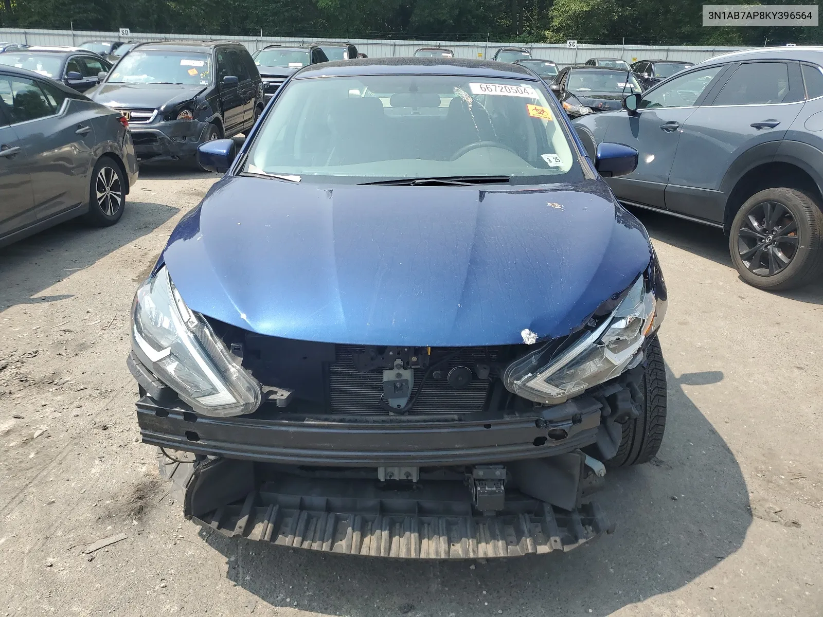 3N1AB7AP8KY396564 2019 Nissan Sentra S