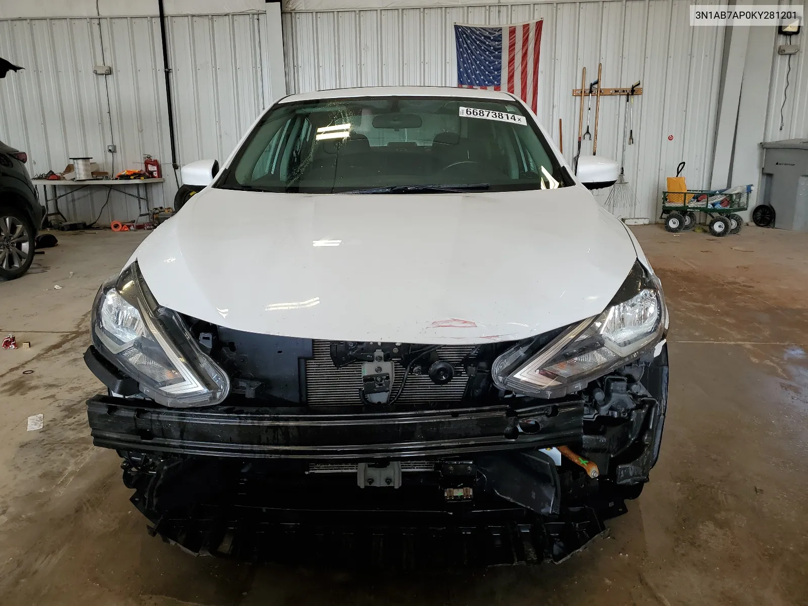 2019 Nissan Sentra S VIN: 3N1AB7AP0KY281201 Lot: 66873814