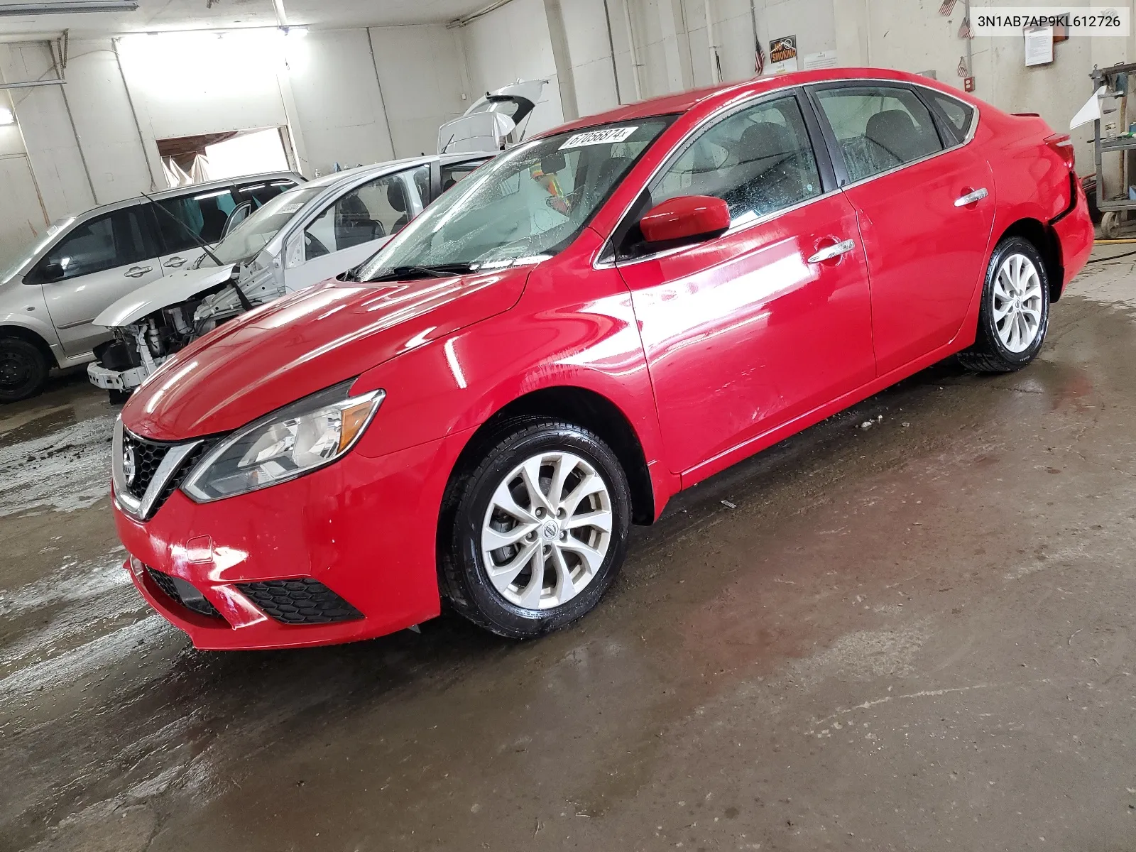 2019 Nissan Sentra S VIN: 3N1AB7AP9KL612726 Lot: 67056874