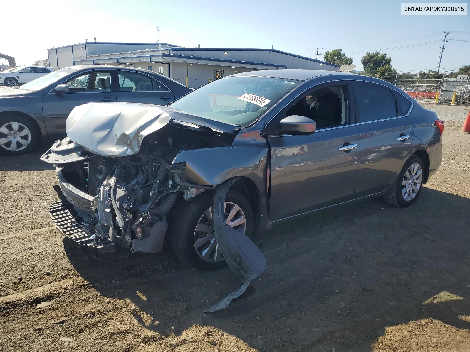 2019 Nissan Sentra S VIN: 3N1AB7AP9KY390515 Lot: 67206824