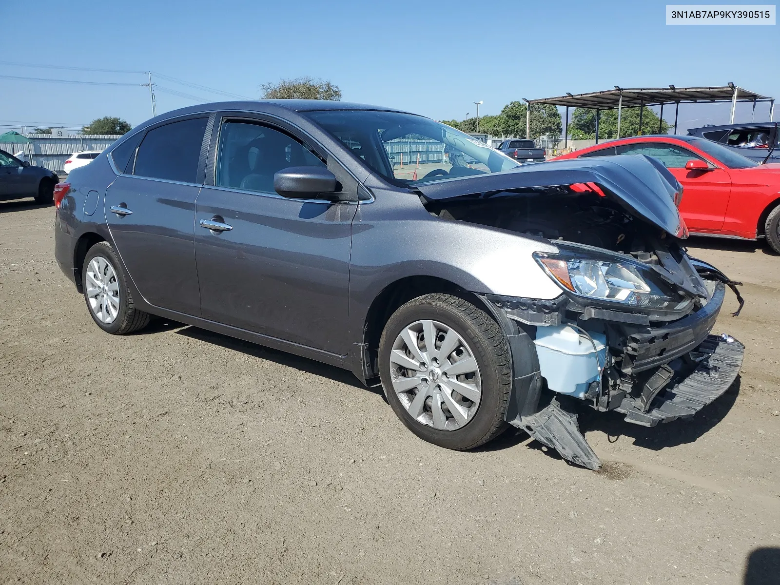 2019 Nissan Sentra S VIN: 3N1AB7AP9KY390515 Lot: 67206824