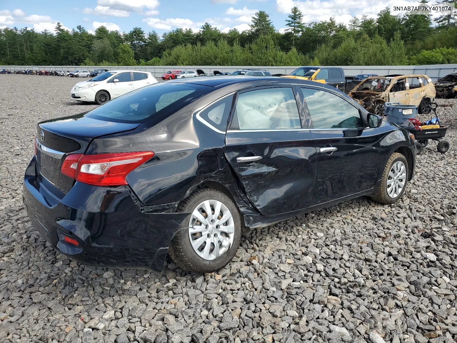 2019 Nissan Sentra S VIN: 3N1AB7AP7KY401074 Lot: 67277524