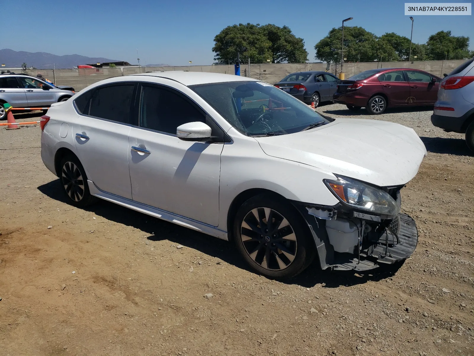 2019 Nissan Sentra S VIN: 3N1AB7AP4KY228551 Lot: 67287464