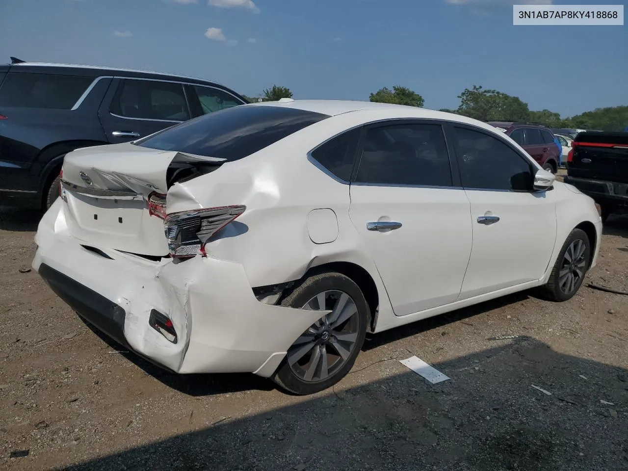 2019 Nissan Sentra S VIN: 3N1AB7AP8KY418868 Lot: 67323384