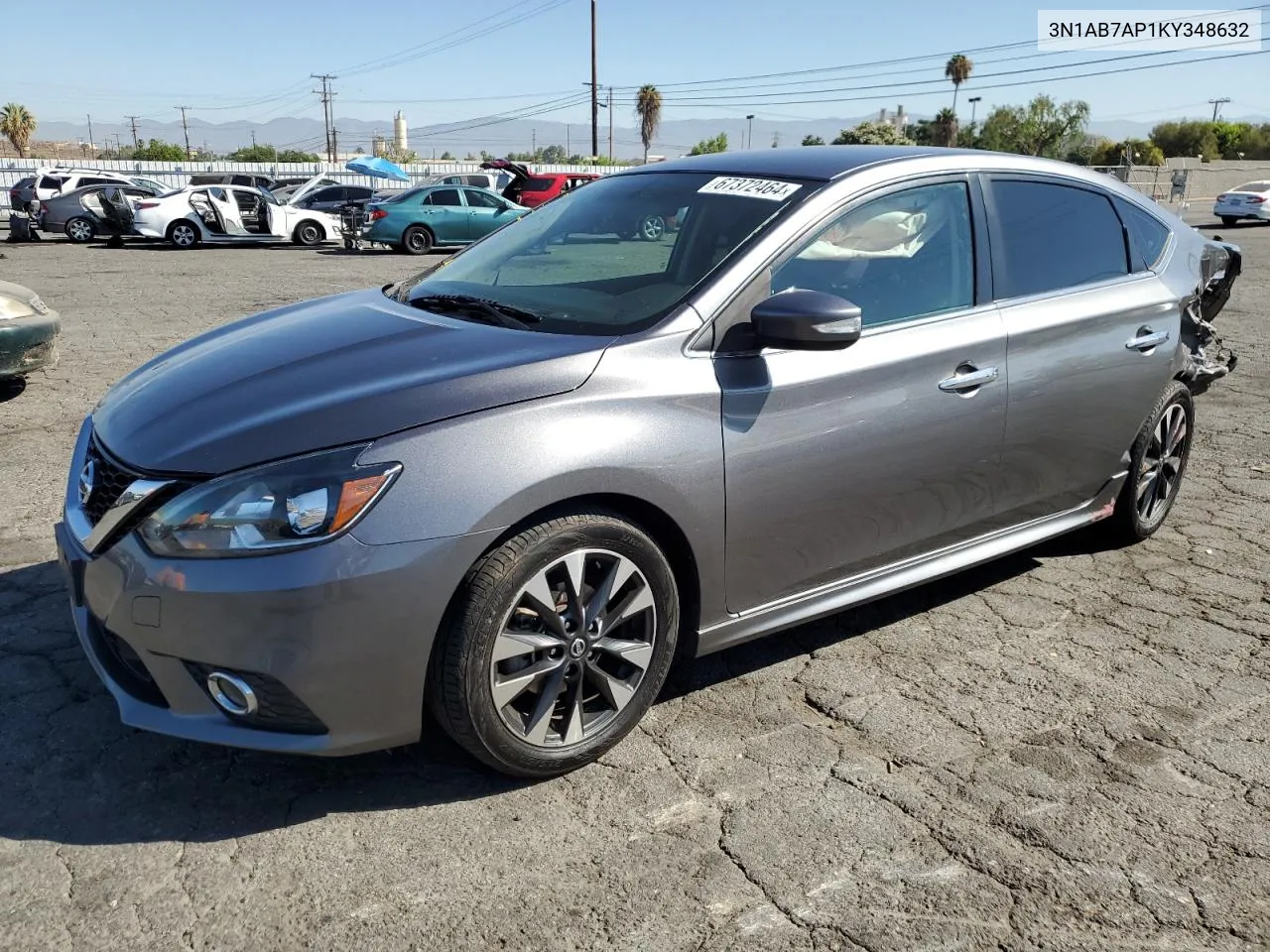 2019 Nissan Sentra S VIN: 3N1AB7AP1KY348632 Lot: 67372464