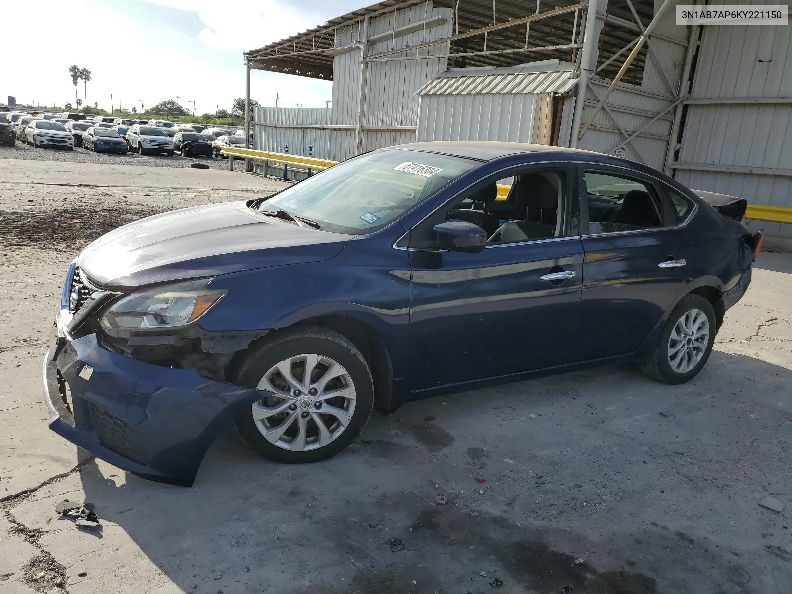 2019 Nissan Sentra S VIN: 3N1AB7AP6KY221150 Lot: 67416304