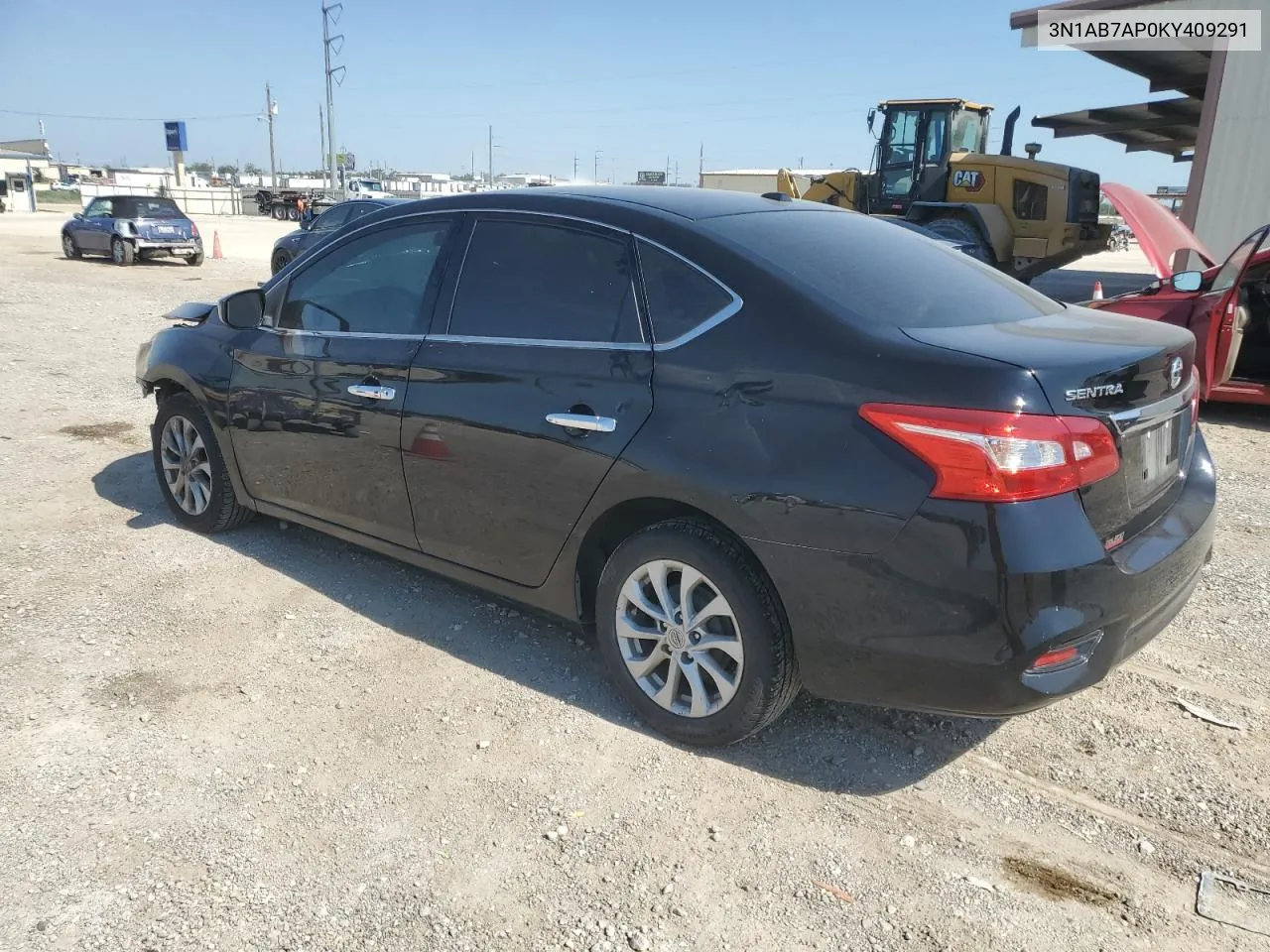 3N1AB7AP0KY409291 2019 Nissan Sentra S