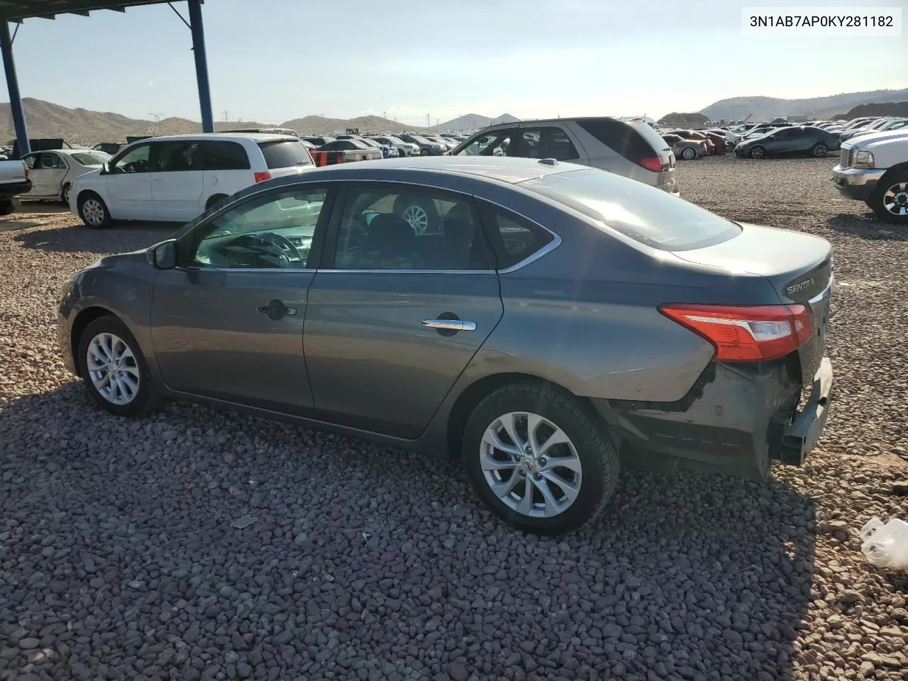 2019 Nissan Sentra S VIN: 3N1AB7AP0KY281182 Lot: 67484424