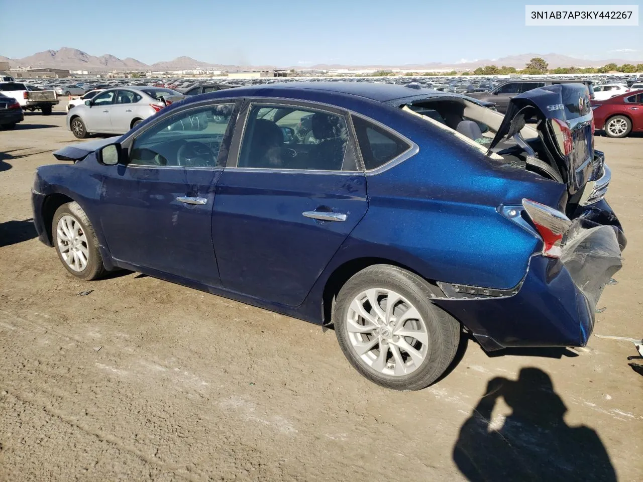 2019 Nissan Sentra S VIN: 3N1AB7AP3KY442267 Lot: 68340104