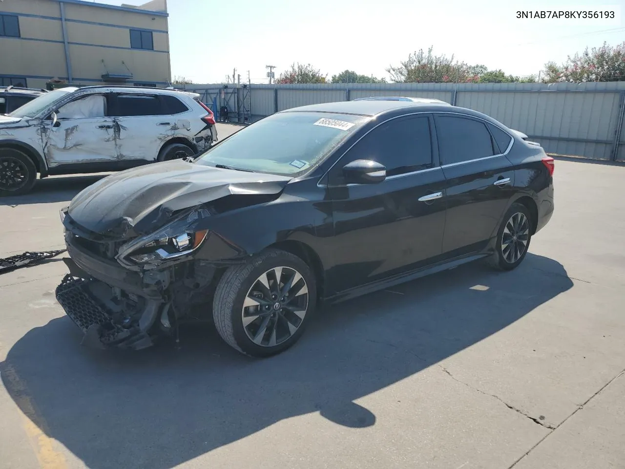 2019 Nissan Sentra S VIN: 3N1AB7AP8KY356193 Lot: 68505044