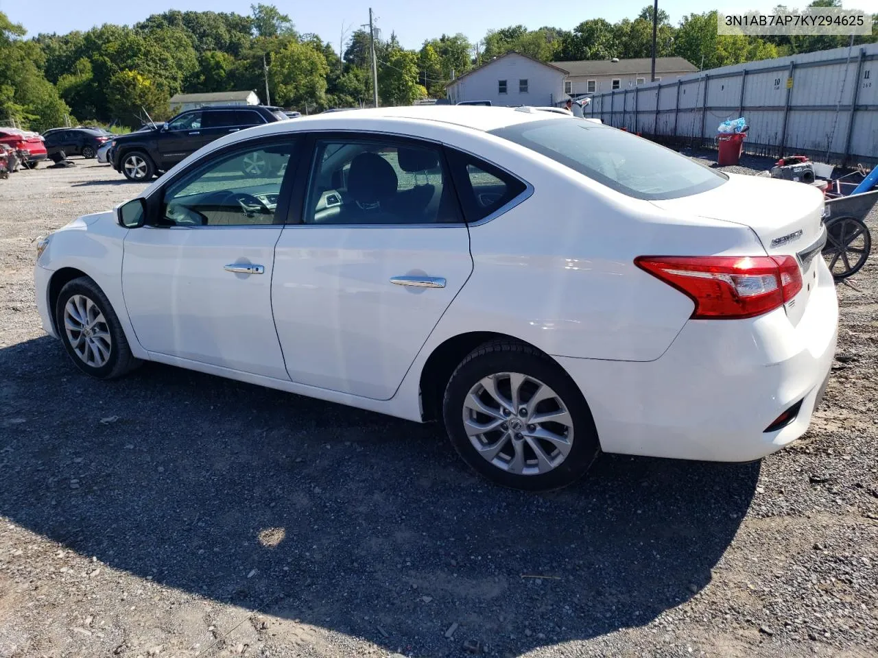 2019 Nissan Sentra S VIN: 3N1AB7AP7KY294625 Lot: 68575454