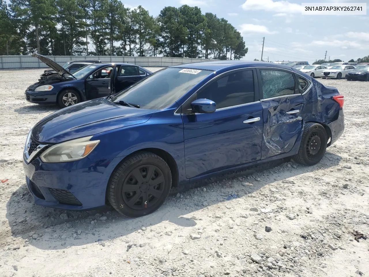 2019 Nissan Sentra S VIN: 3N1AB7AP3KY262741 Lot: 68586234