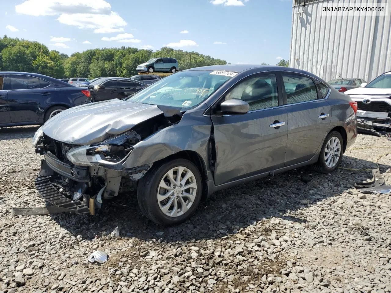 2019 Nissan Sentra S VIN: 3N1AB7AP5KY400456 Lot: 68685104