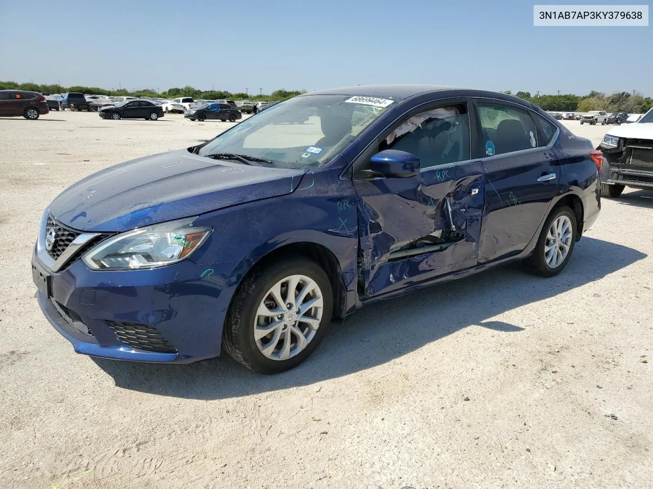 3N1AB7AP3KY379638 2019 Nissan Sentra S