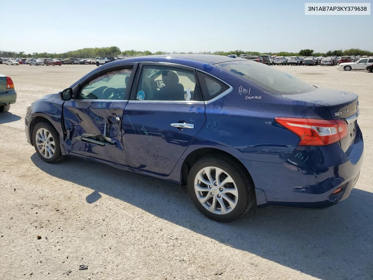 2019 Nissan Sentra S VIN: 3N1AB7AP3KY379638 Lot: 68699464