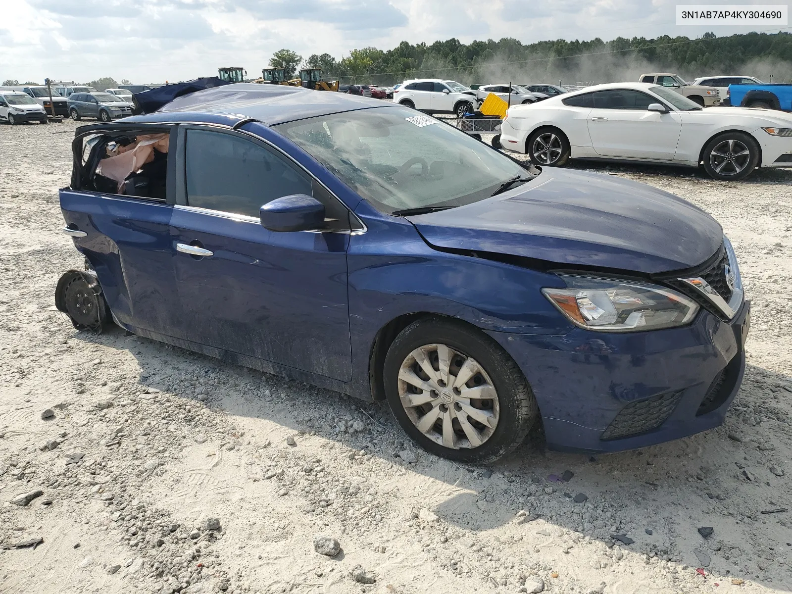 2019 Nissan Sentra S VIN: 3N1AB7AP4KY304690 Lot: 68713484