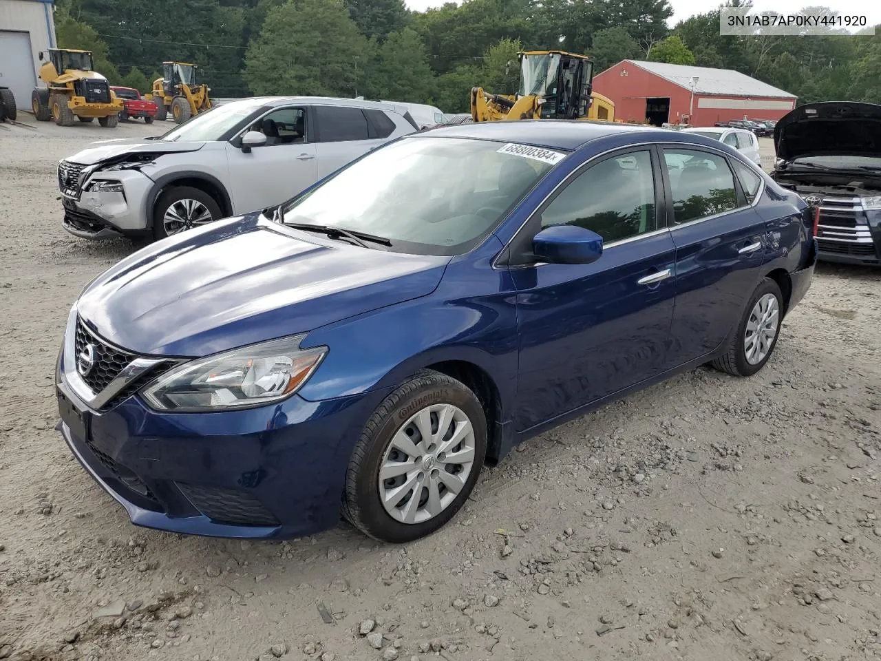 2019 Nissan Sentra S VIN: 3N1AB7AP0KY441920 Lot: 68800384