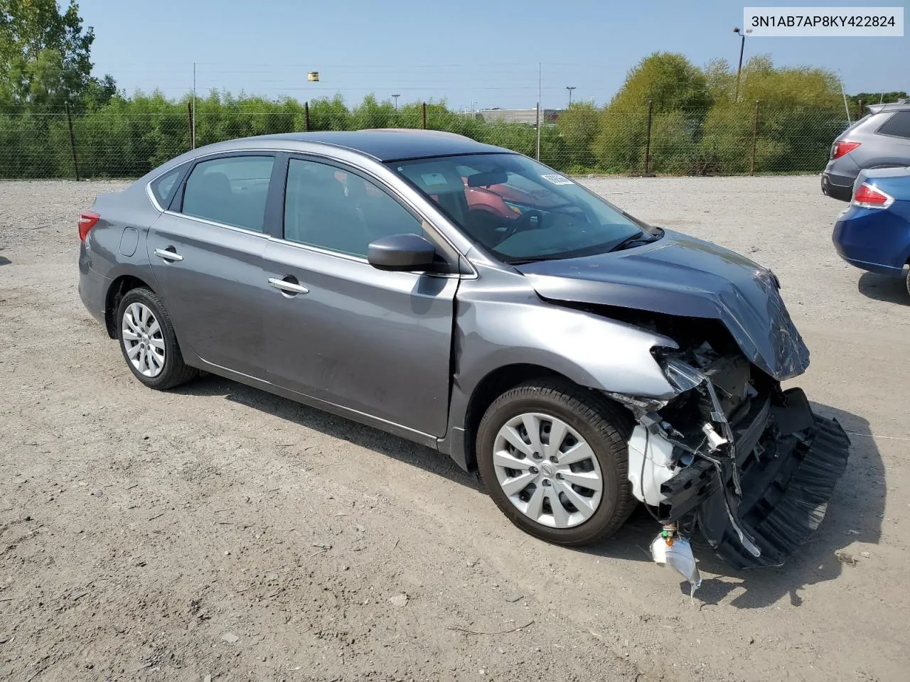 3N1AB7AP8KY422824 2019 Nissan Sentra S