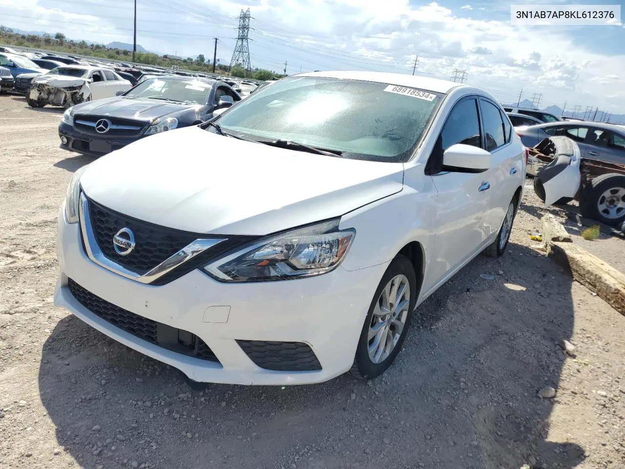 2019 Nissan Sentra S VIN: 3N1AB7AP8KL612376 Lot: 68918534